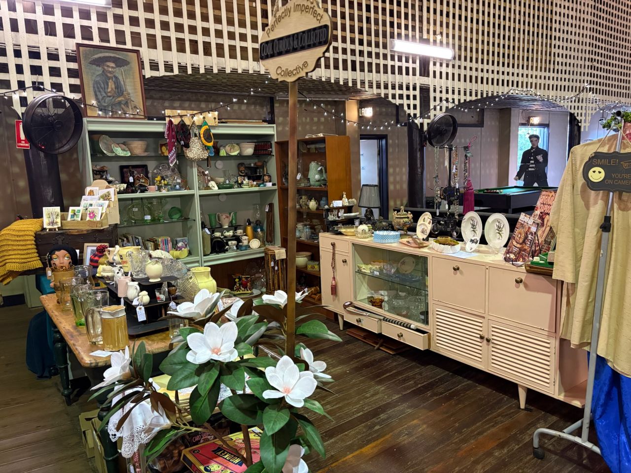 November catch up at the Paragon Theatre & Espresso Bar and Perfectly Imperfect Collective.  A shot of Branch volunteer Dilys' stall at the Collective.  A great place to browse.