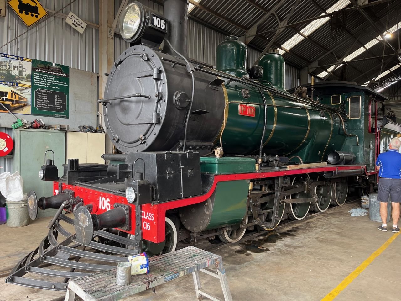 Members & guests enjoyed a visit to the DownsSteam Museum in Toowoomba in May 2024