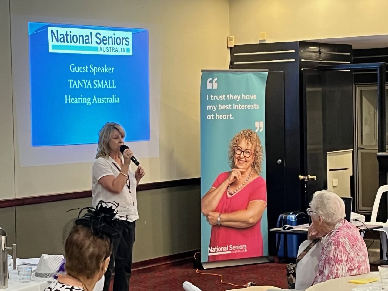 November 2024 branch meeting guest speaker, Tanya Small from Hearing Australia