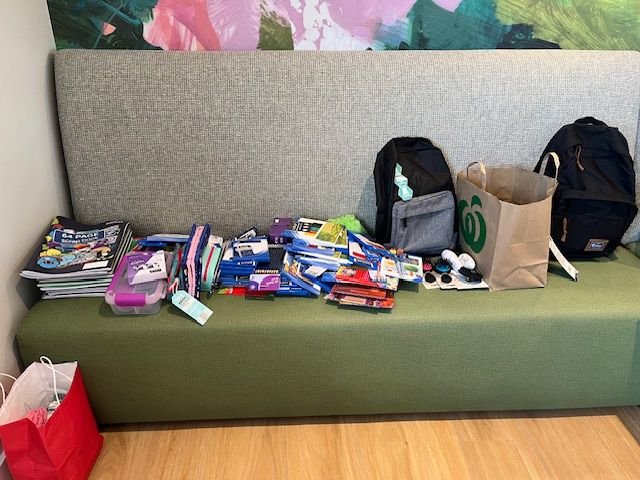 Member donations to Care Kits For Kids at February 2026 meeting