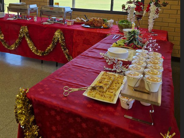 Christmas Buffet Table