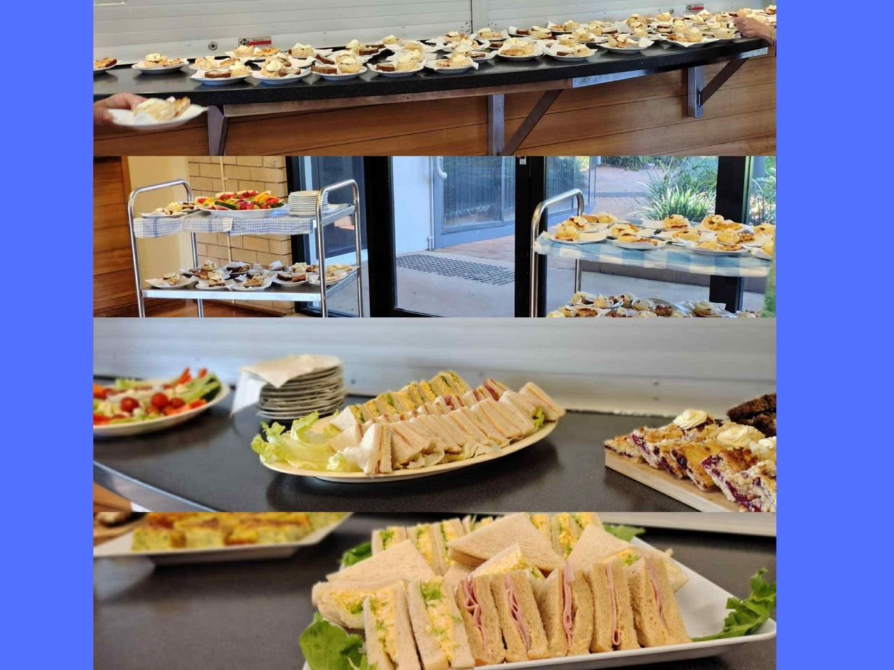 A delightful sample of the fresh tasty assortment of food offered at the Branch Launch.  Thanks so much to Childers CWA for helping make the day.