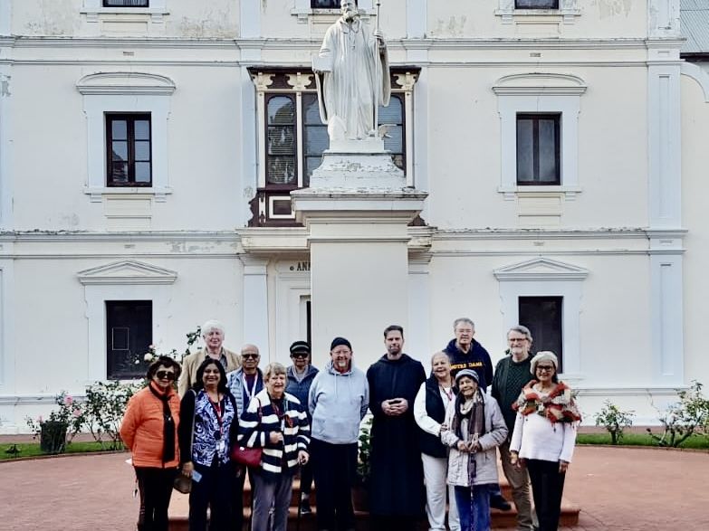 President Terrence Flanagan and Fr Robert Nixon in the Centre surrounded by participants at the New Norcia Meditative Retreat.