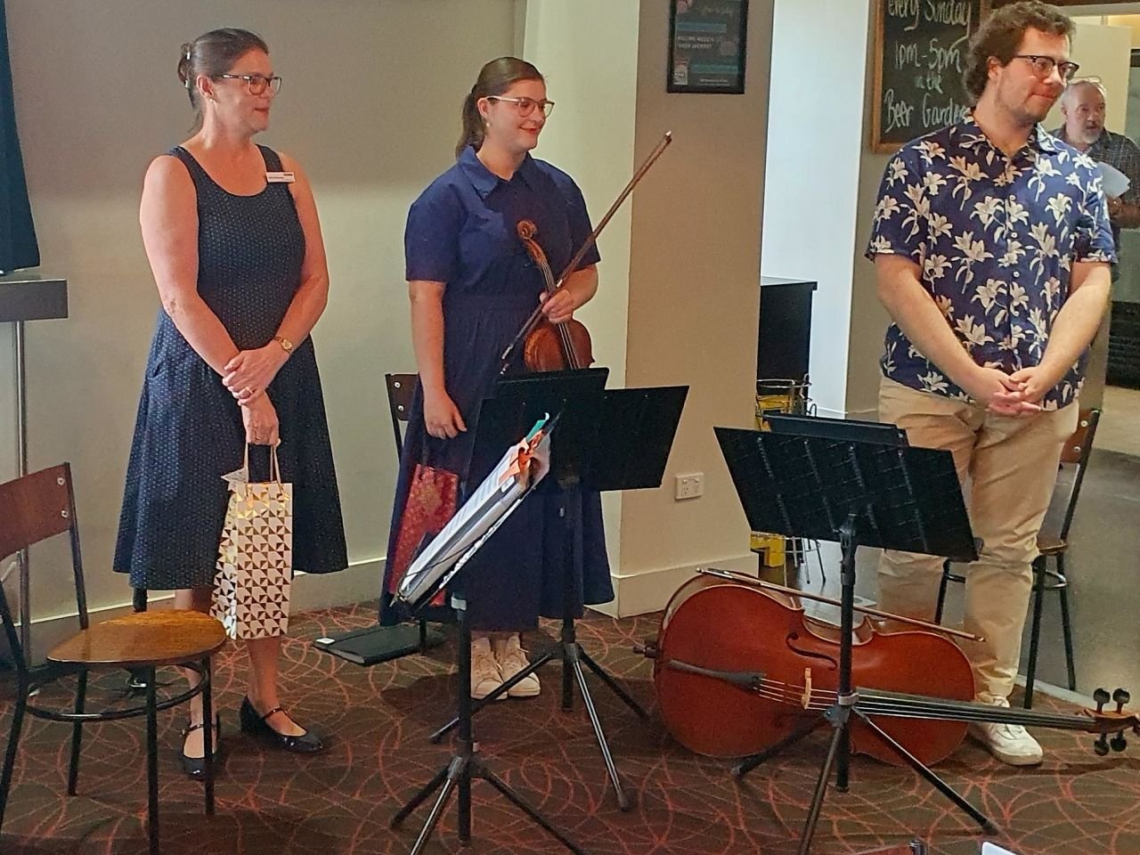 The Argyle Trio taking a very well deserved bow. Congratulations on your wonderful performance!

GM March 2025.