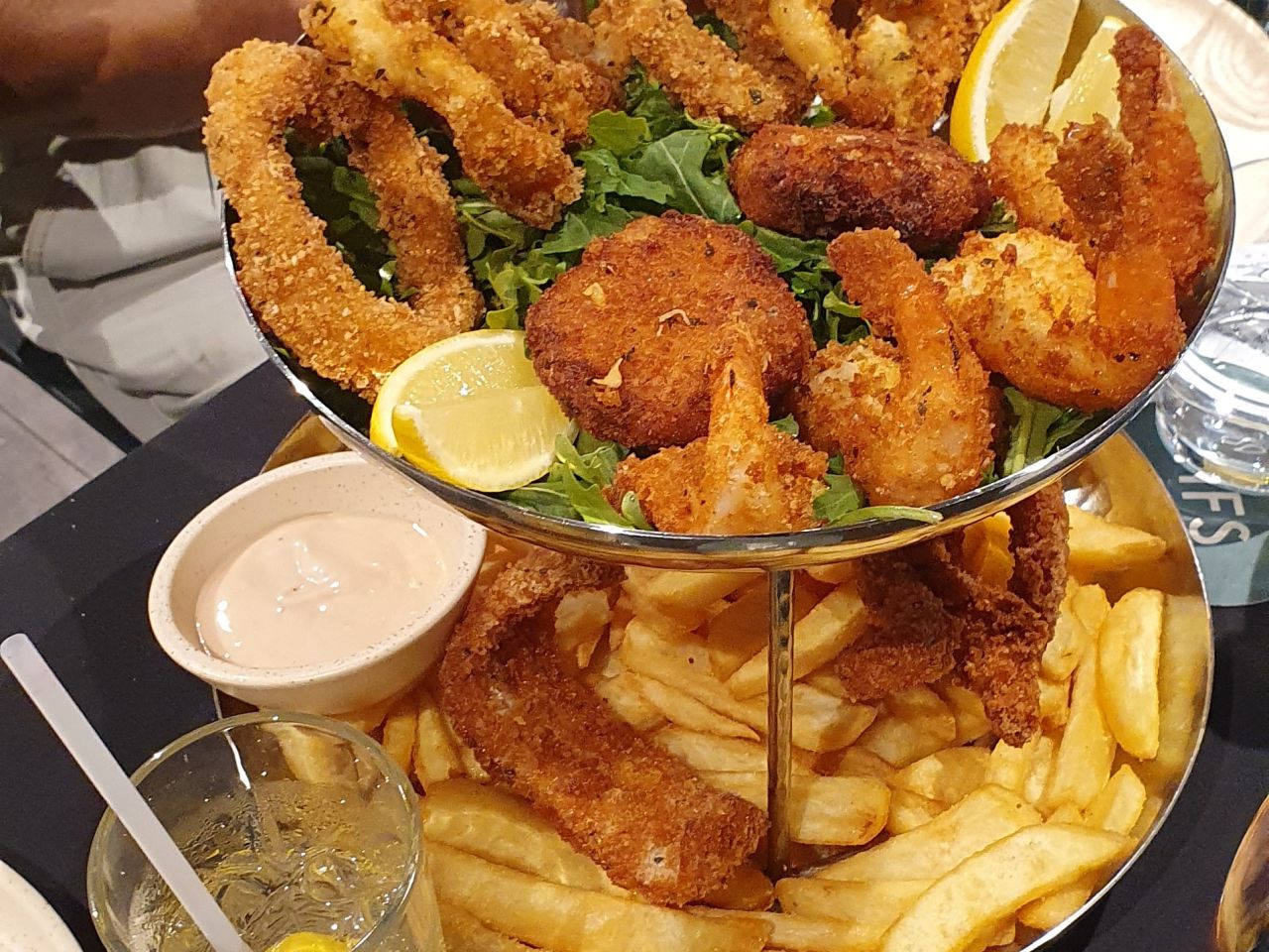 April 2025.

Dining Out at the Village Seafood Restaurant.
A delicious meal, good service and good company.