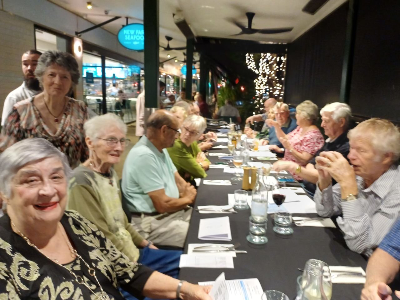 April 2025. 
Dinner at the Village Seafood Restaurant.