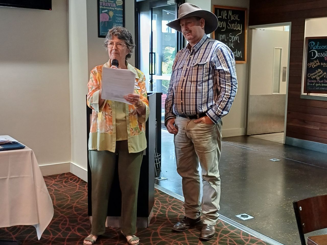 February 2025. General Meeting.

Jenny, our Vice-President and Membership Officer, introducing our guest speaker, Richard Kinnon.