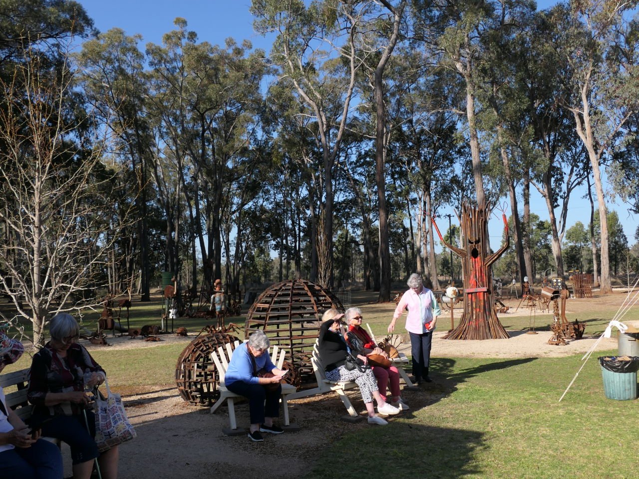 Sculptures at Rob's Woodturning - Inverell - Day 7 Dorrigo Trip 2023-09