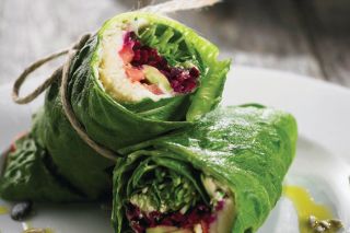 Greenleaf salad wrap